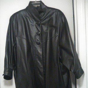 Black Leather Coat